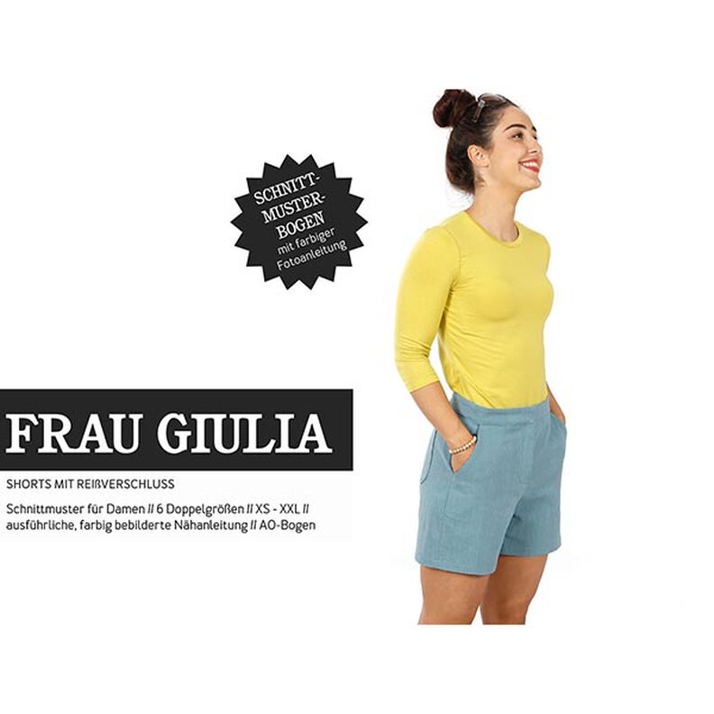 FRAU GIULIA Shorts with Zip | Studio Schnittreif | XS-XXL,  image number 1