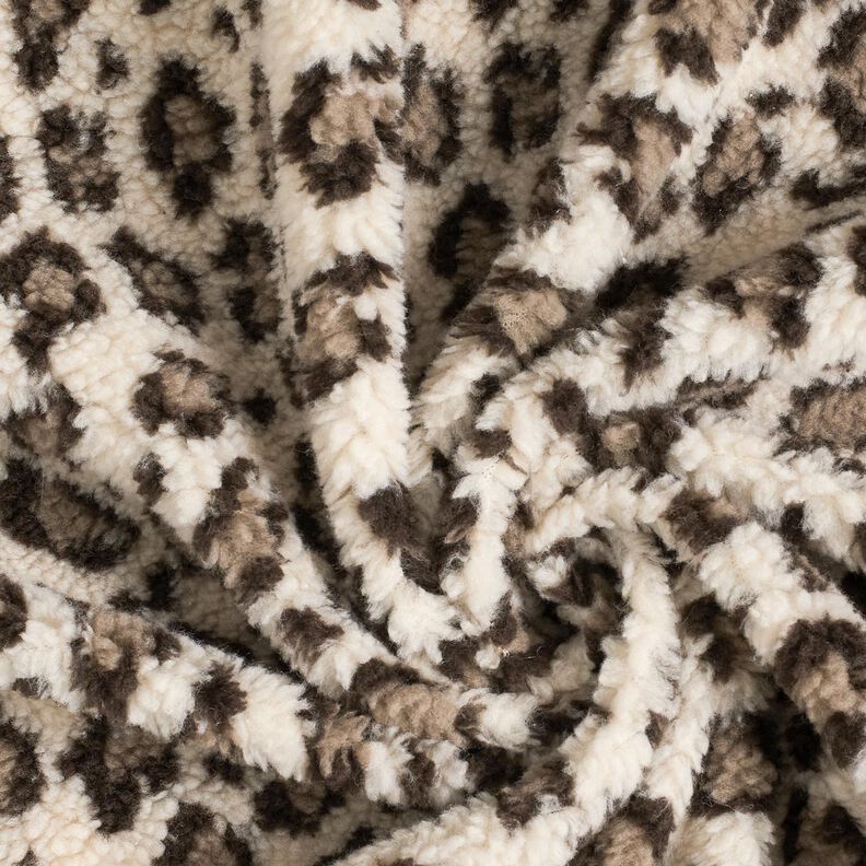 Teddy Fur Leopard Print – light beige/dune, image number 3