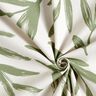 Decor Fabric Half Panama minimalist leaves – pine/natural,  thumbnail number 3