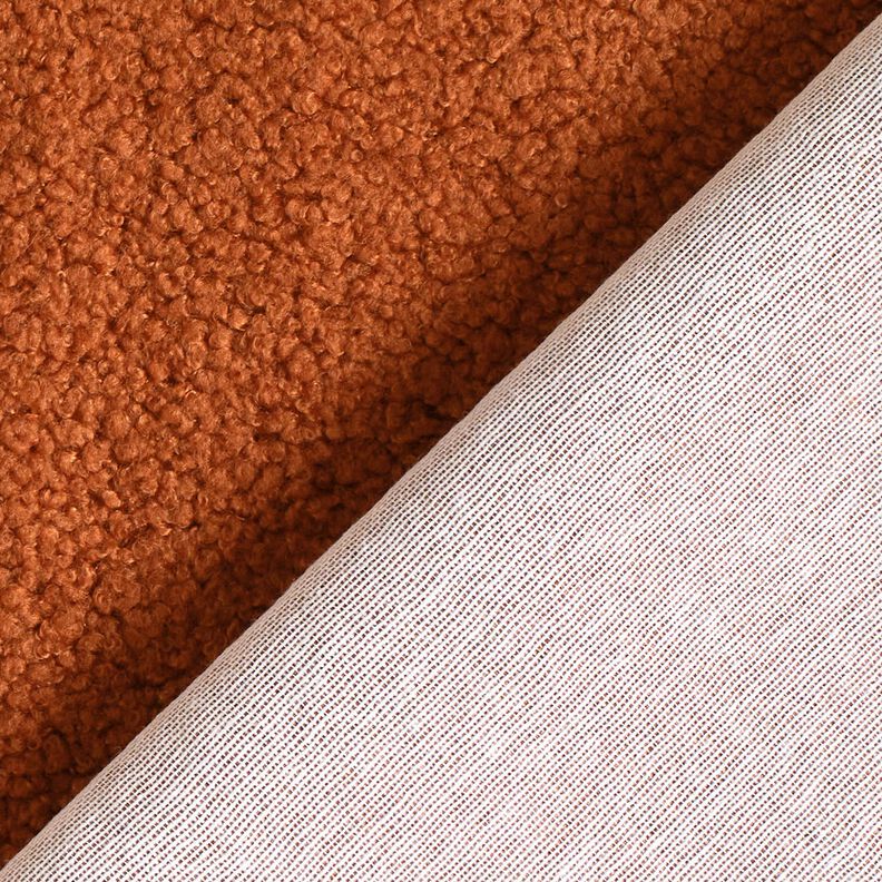 Upholstery Fabric Sheepskin look – terracotta,  image number 3