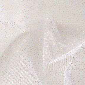 Royal Glitter Tulle – white/gold, 