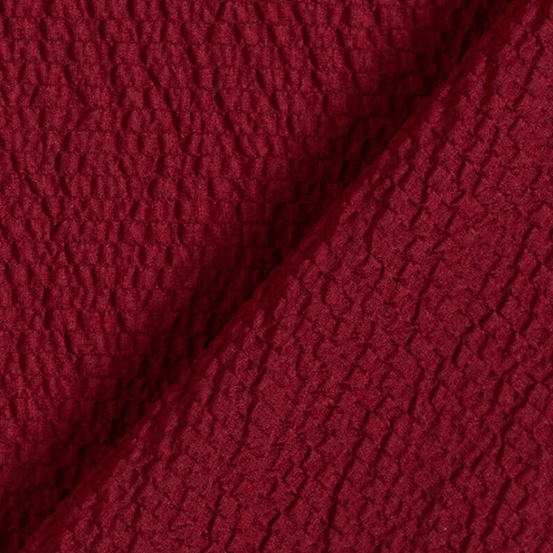 Plain Lightweight Cloque – burgundy,  image number 4