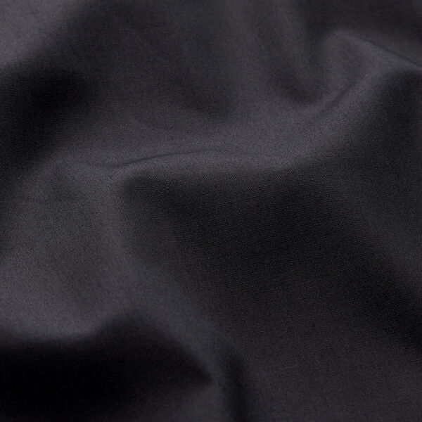 Poplin cotton blend plain – black,  image number 2