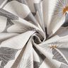 Decor Fabric Half Panama large flowers – grey,  thumbnail number 3