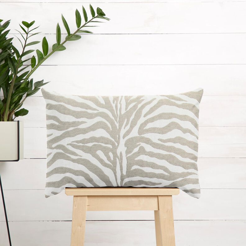 Upholstery Fabric Jacquard Zebra – anemone/natural, image number 9