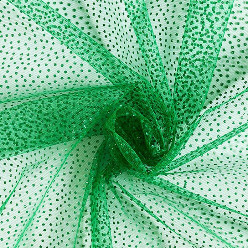 Glitzertüll Minipunkte – green,  image number 1