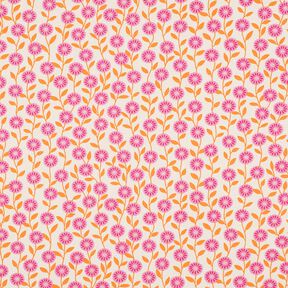 Cotton Poplin summer flowers| Poppy Fabrics – pink/cream, 