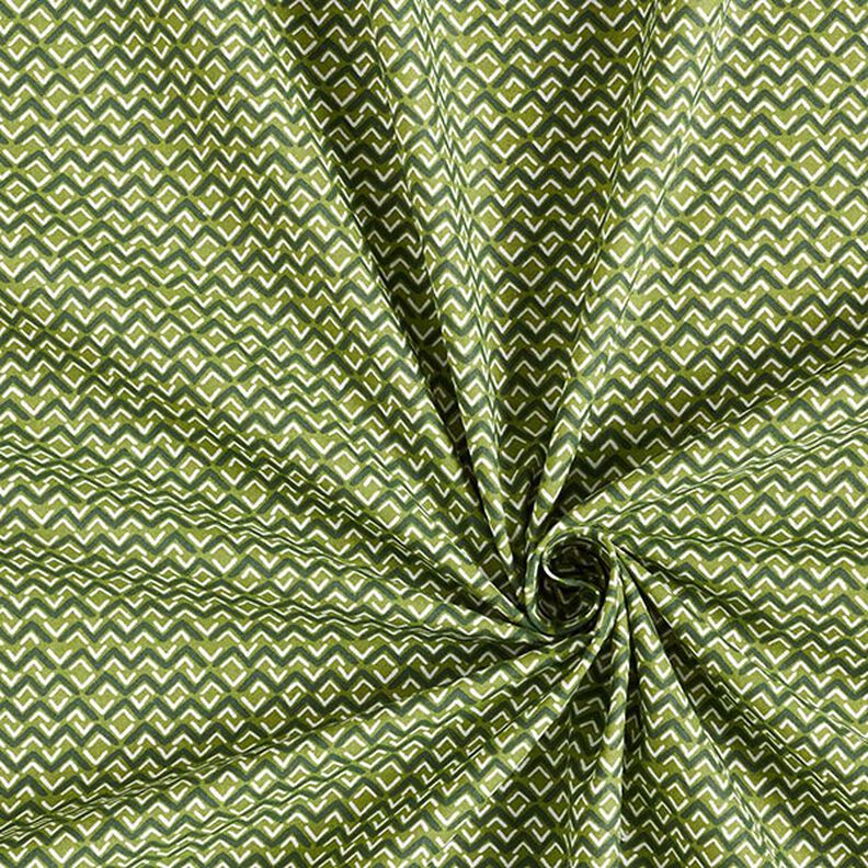 Cotton Cretonne Ethnic Zigzag – green,  image number 3