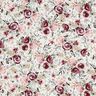 Double Gauze/Muslin Watercolour Roses Digital Print – white,  thumbnail number 1