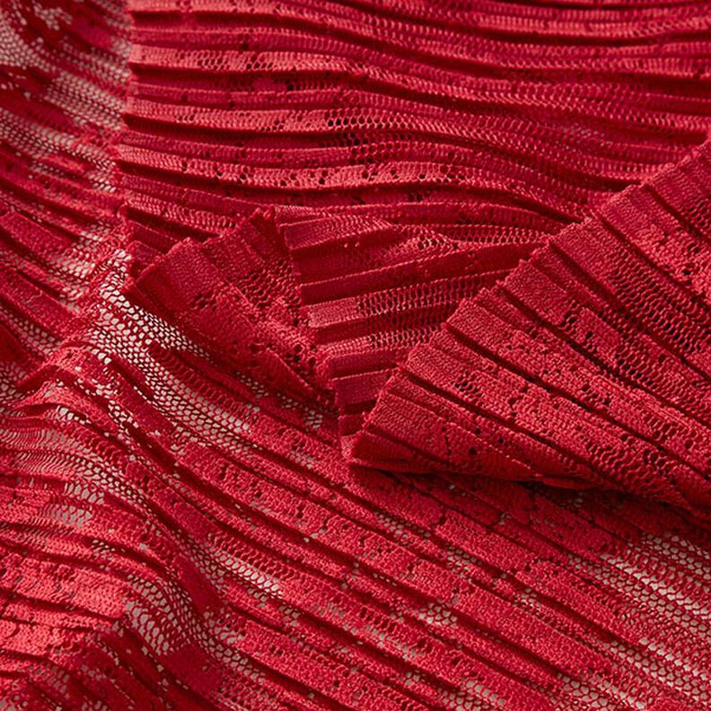 Floral Pleated Lace – carmine,  image number 3