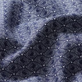 abstract diamonds cotton fabric – navy blue, 