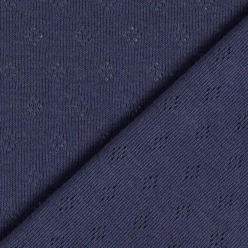 Fine Jersey Knit with Openwork – navy blue,  image number 6
