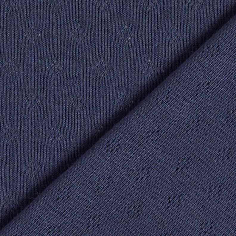 Fine Jersey Knit with Openwork – navy blue,  image number 6