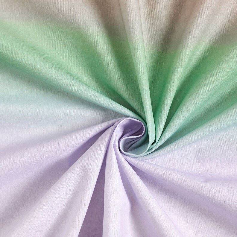 GOTS Cotton Batiste gradient sunset | TCC x LOOKS by Wolfgang Joop – light green/mauve,  image number 5