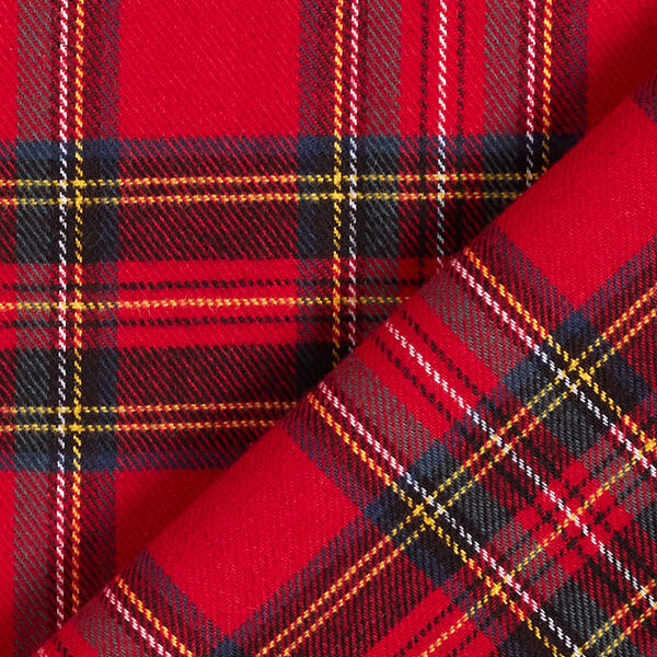 tartan cotton flannel – red,  image number 4