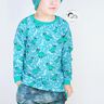 Cotton Jersey dinosaurs and fossils | Glitzerpüppi – light blue/peppermint,  thumbnail number 5
