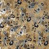 Crushed Velvet antique flowers – blue grey/black,  thumbnail number 1
