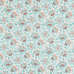 Viscose Voile Ibiza Flowers – light beige, 