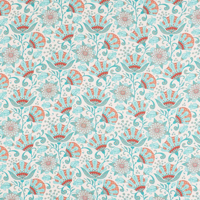 Viscose Voile Ibiza Flowers – light beige,  image number 1