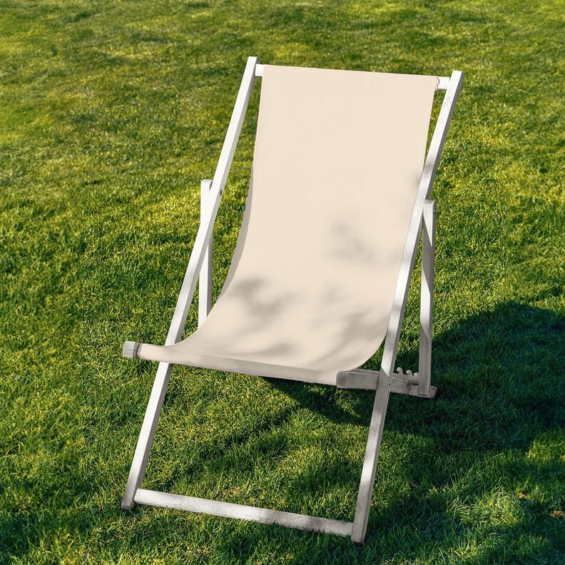 Outdoor Deckchair fabric Plain 44 cm – light beige,  image number 4
