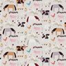 Cotton Cretonne farmyard animals – almond,  thumbnail number 1