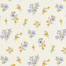 Cotton Cretonne mini flowers – cream/mauve,  thumbnail number 1