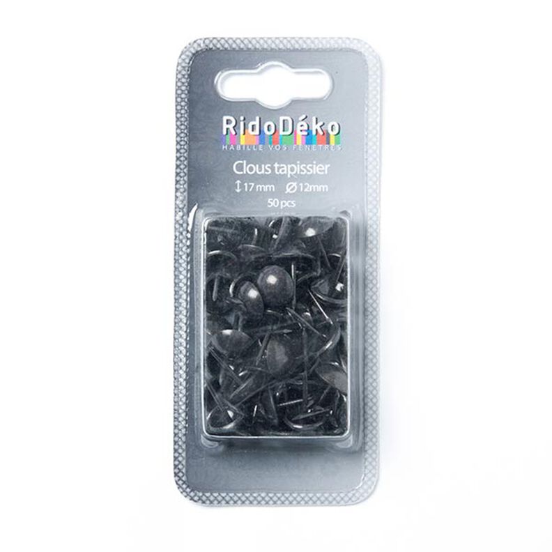 Upholstery Tacks [ 17 mm | 50 Stk.] - anthracite,  image number 1