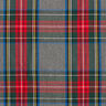Stretch Trouser Fabric Tartan – slate grey/red,  thumbnail number 1