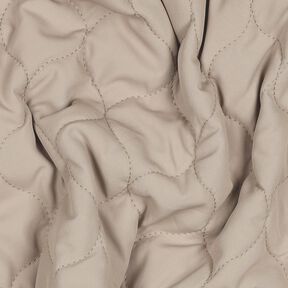 Quilted Fabric Circle Print | Poppy Fabrics – dark beige, 
