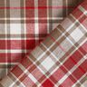 Decor Fabric Canvas colourful checks – taupe/red,  thumbnail number 4