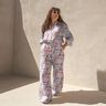 Cotton Satin Japanese Anamone | Nerida Hansen – pastel violet/aqua blue,  thumbnail number 6