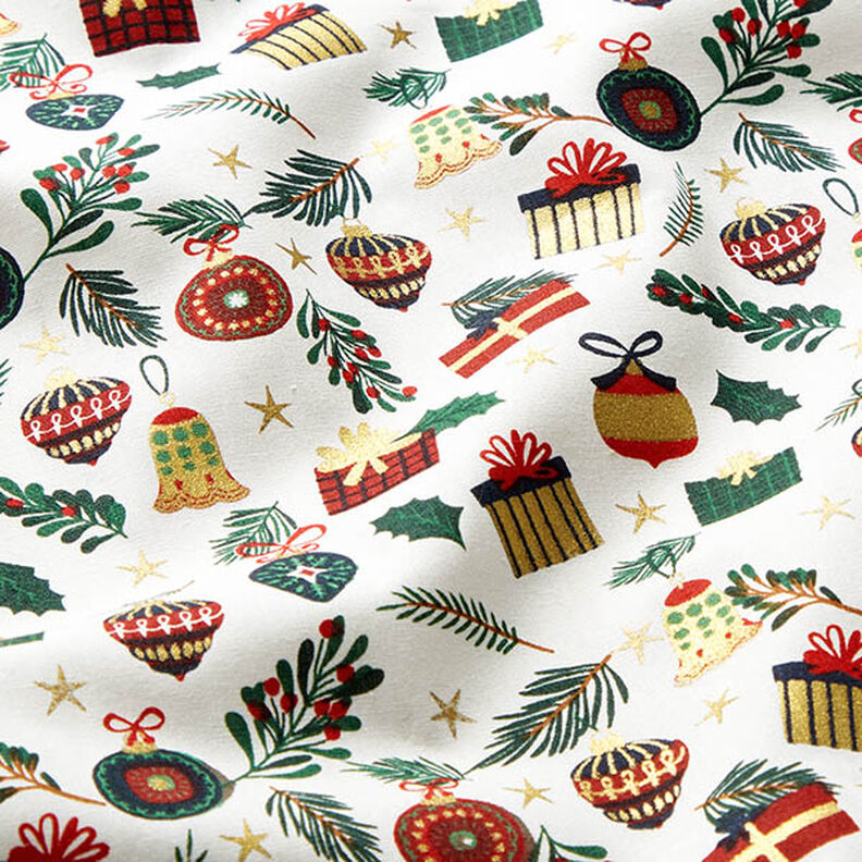 Cotton Poplin Gifts – offwhite/gold, image number 2