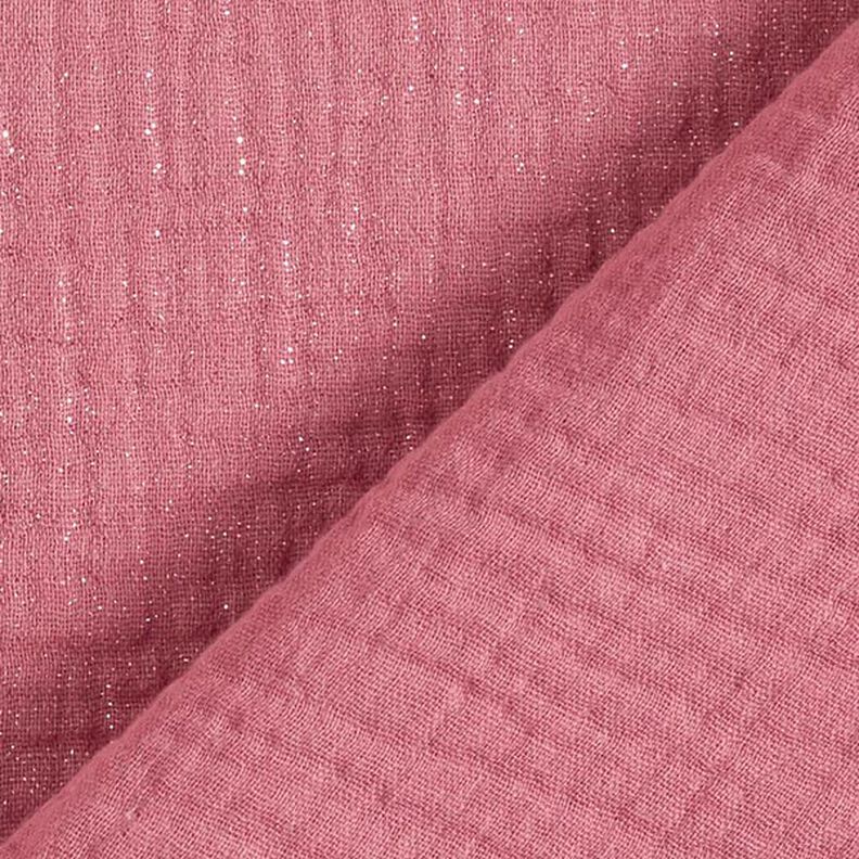 Double Gauze/Muslin Fine Glitter Dots| by Poppy – dusky pink,  image number 4