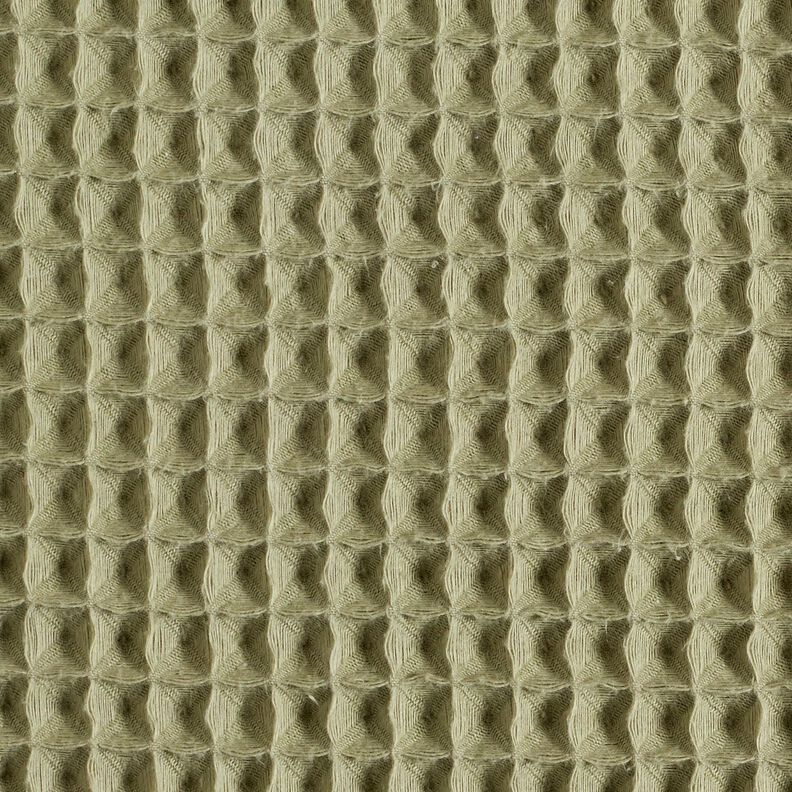 Waffle Piqué large honeycombs – light khaki,  image number 1