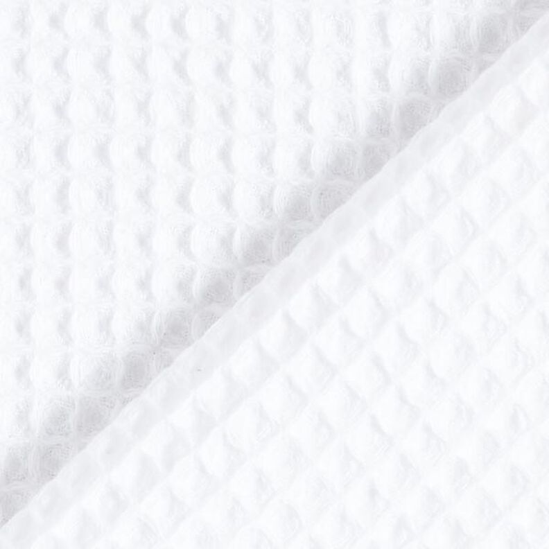 Waffle Piqué – white, image number 5