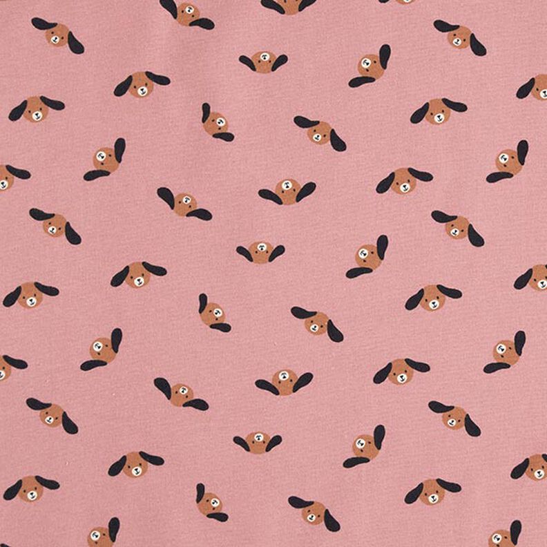 Cotton Flannel Dog Heads | by Poppy – dusky pink,  image number 1