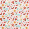 Cotton Poplin colourful hustle and bustle– misty grey,  thumbnail number 1