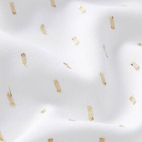 Glitter droplets viscose fabric – white | Remnant 60cm, 