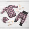 Cotton Jersey Peacock | Stoff&Liebe – slate grey/intense pink,  thumbnail number 6
