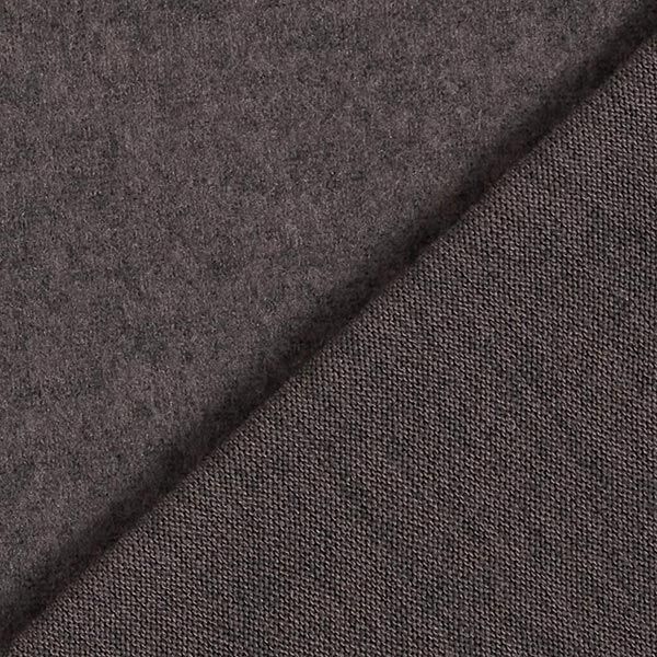 Plain Brushed Jersey – black brown,  image number 4