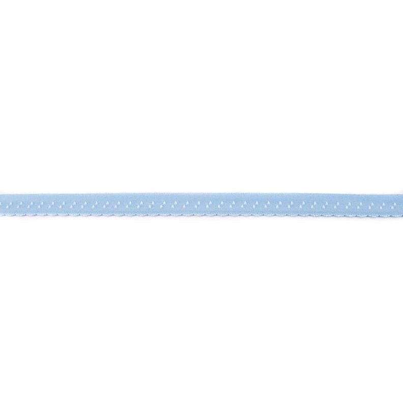 Elasticated Edging Lace [12 mm] – light blue,  image number 1