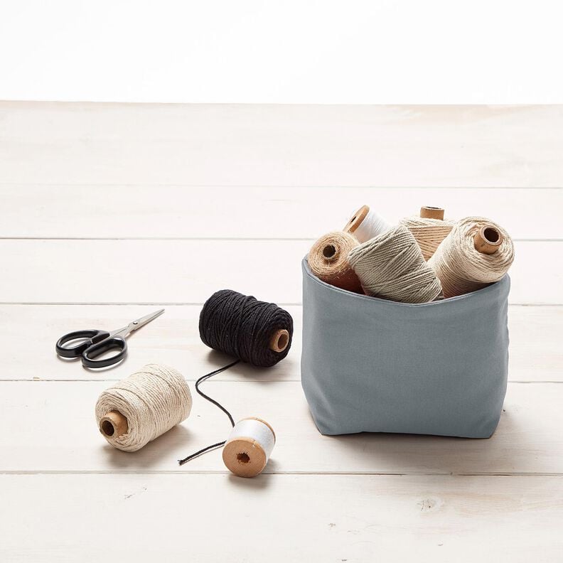 Cotton Cretonne Plain – pearl grey, image number 7