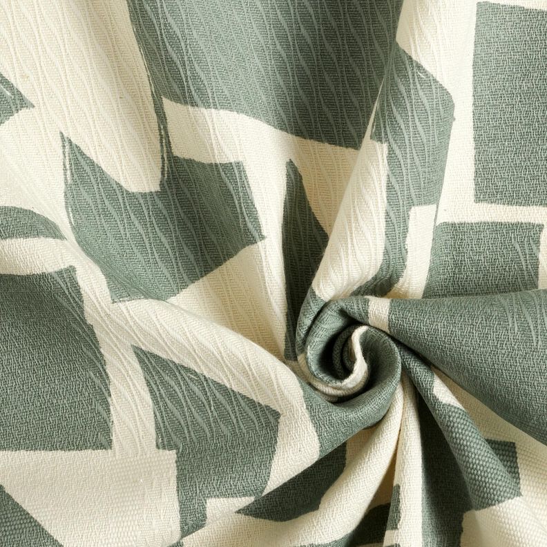 Decor Fabric Jacquard abstract, textured – reed/offwhite,  image number 3