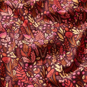 Cotton Cretonne wildflowers – merlot/purple, 