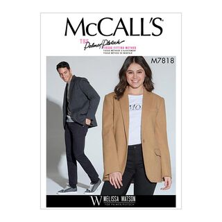 Unisex Jacket - Melissa Watson, McCalls 7818 | 8 - 18, 