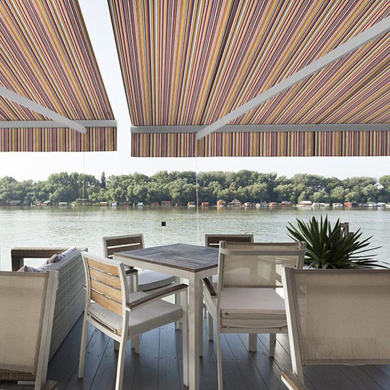 Awning Fabric Fine Stripe Mix,  image number 6