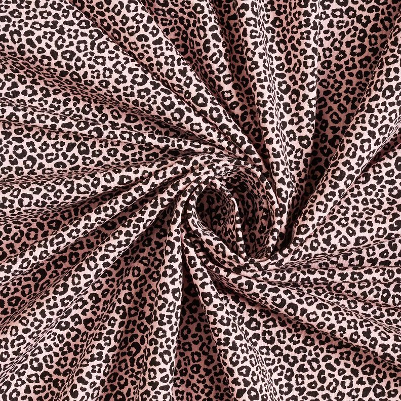 Cotton Jersey Mini Leopard Print – light pink/black, image number 3