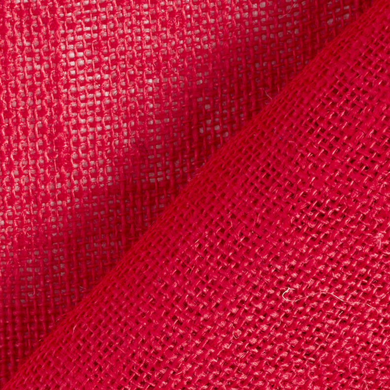 Decor Fabric Jute Plain 150 cm – red,  image number 4