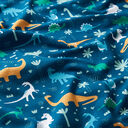 Dino World Cotton Jersey | PETIT CITRON – petrol, 