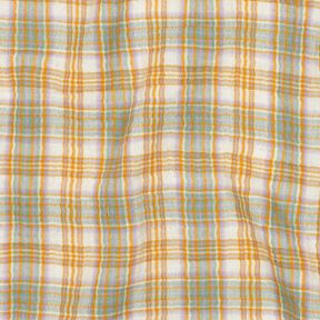 Double Gauze/Muslin Check| Poppy Fabrics – curry yellow/sage, 